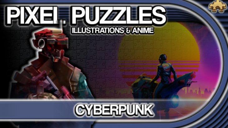 Купить Pixel Puzzles Illustrations & Anime - Jigsaw Pack: Cyberpunk