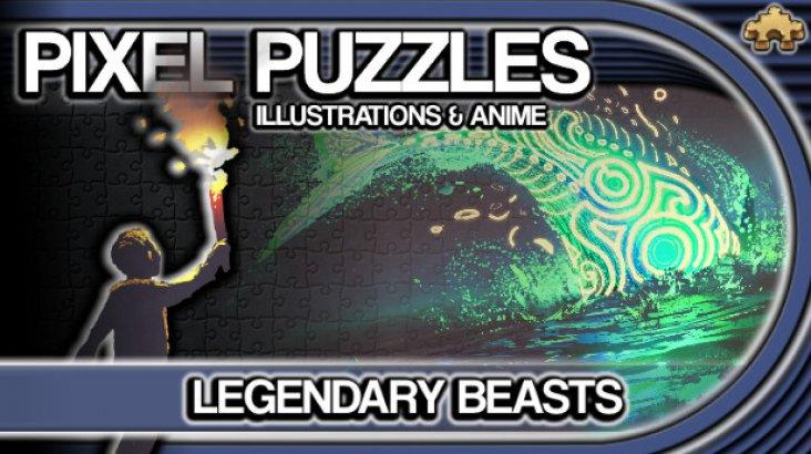 Купить Pixel Puzzles Illustrations & Anime - Jigsaw Pack: Legendary Beasts