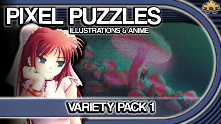 Купить Pixel Puzzles Illustrations & Anime - Jigsaw Pack: Variety Pack 1